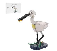 XKlemBauklode Set di 146 mattoncini per uccelli con base per costruire uccelli, con base, mattoncini da collezione per la casa o l'ufficio, ottimo regalo per adulti e ragazzi, MOC-206276