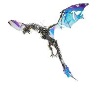 XKlemBauklode Set di puzzle in metallo 3D, motivo: drago Aurora, con drago meccanico in metallo, per ragazzi e adulti (3000 pezzi