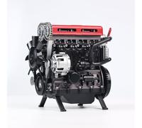 XKlemBauklode TECH L4 Modello di motore che gira, DM111 3D in metallo turbocompresso in linea-quattro auto motore ingegneria meccanica assemblaggio fai da te L4 kit modello di motore L4, set fisico