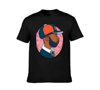 XKPTTRAXC J Dilla Sticker T-Shirt Anime Cotton Tshirt 100% Men's Round Collar Short Sleeves