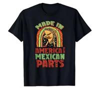 XKPTTRAXC Made in America with Mexican Parts Country Lover Mexico Us T-Shirt