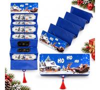 XKrmp 3-Pack Christmas Money Holders for Cash,10-Slot Foldable Gift Card Holder (Style# E)