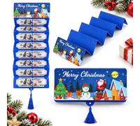 XKrmp 3-Pack Christmas Money Holders for Cash,10-Slot Foldable Gift Card Holder (Style# H)