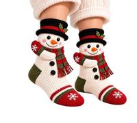 XKrmp 3D Hugging Christmas Socks for Women and Men, Soft Hugging Knit | Soft Stretch Knit, Secret Santa and White Elephant Exchanges, 5 Styles to Choose From, 1 Pair per Package