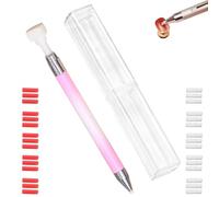 XKrmp Automatic Wax Pen for Diamond Painting - Includes 30Pcs Wax Diamond Art Supplies, Effortless Gem Pickup for Artistic Projects, Ideal for Hobbyists and Artists (B)