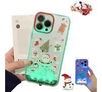 XKrmp Christmas Light-Up Phone Case with Incoming Call LED Flash, Shockproof Protective Cover for iPhone 11 to 17, for Women Men and Kids of All Ages (#1,For IPHONE 14 PRO MAX)