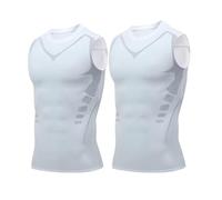 XKrmp Compression Vest for Men - Posture Corrector Tank Top with Sweat Shirt Weight Loss Design, Offering Confidence & Strength (#5)