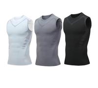 XKrmp Compression Vest for Men - Posture Corrector Tank Top with Sweat Shirt Weight Loss Design, Offering Confidence & Strength (#8)
