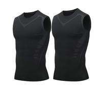 XKrmp Compression Vest for Men - Posture Corrector Tank Top with Sweat Shirt Weight Loss Design, Offering Confidence & Strength (#6)