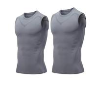 XKrmp Compression Vest for Men - Posture Corrector Tank Top with Sweat Shirt Weight Loss Design, Offering Confidence & Strength (#4)