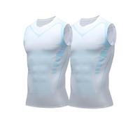 XKrmp Compression Vest for Men - Posture Corrector Tank Top with Sweat Shirt Weight Loss Design, Offering Confidence & Strength (#2)
