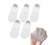 XKrmp Invisible Socks for Women & Men: No Show Sock, Ultra Low Cut Liner Socks - Breathable Mesh , for Flats & Boats (#5 5PCS)