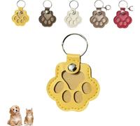 XKrmp Pets Hair Collector Keychain, Snap Closure Memorial Charm,Leather Paw-Shaped Design for Safely Collecting Hair Fur, as Cherished Dog and Cat Memorial Gift (#4)
