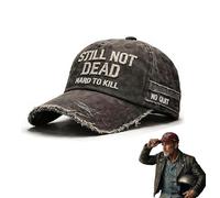 XKrmp Still Not Dead Vintage Distressed Baseball cap - Hard to Kill Embroidered 100% Cotton Dad Hat for Men (A)