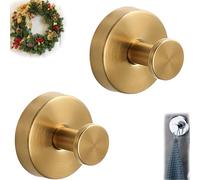 XKrmp Suction Cup Hooks for Door Wreaths, Removable Towel Hooks Hanging 15 Lbs, for Bathrooms, Adhesive-Free Solution for Kitchen, Bedroom, and Glass Surfaces (#2,2Pcs)