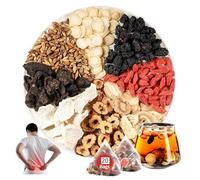 XKrmp Turmeric Kidney Tea Formula Ginseng Five Treasures, Turmeric Kidney Tea Formula, Nnatural Ingredients, Traditional Chinese Herbs for Men & Women (20Bags)