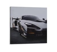 XKUGA Hypercars - Poster su tela, motivo: Senna GTR, super sportivo, stampa artistica su tela, poster decorativo moderno, per camera da letto, per camera da letto, 60 x 60 cm