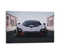 XKUGA Hypercars - Poster su tela, motivo: Senna GTR, super sportivo, stampa su tela, poster decorativo moderno, per camera da letto, per camera da letto, 60 x 90 cm