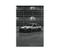 XKUGA JDM Poster con auto sportive AE86 Trueno Racing Drift, poster decorativo da parete su tela, stampa moderna, per camera da letto, per camera da letto, 50 x 75 cm
