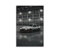 XKUGA JDM - Poster con auto sportive AE86 Trueno Racing Drift, poster decorativo da parete su tela, stampa moderna, per camera da letto, per camera da letto, 60 x 90 cm
