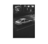 XKUGA JDM Racing Poster AE86 Corolla Levin Sprinter Trueno Drift, poster decorativo da parete su tela, stampa artistica moderna per camera da letto, poster decorativo per camera da letto, 60 x 90 cm