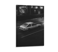 XKUGA JDM Racing Poster AE86 Corolla Levin Sprinter Trueno Drift, poster decorativo da parete su tela, stampa artistica moderna per camera da letto, poster decorativo per camera da letto, 60 x 90 cm