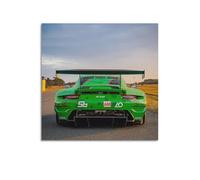 XKUGA Poster da parete su tela, motivo "German Racing 911 RSR - Supercar alla deriva, poster decorativo moderno su tela, poster decorativo per la camera da letto e per la famiglia", 50 x 50 cm