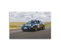 XKUGA Poster decorativo da parete con auto da rally WRC, Subaru Impreza, poster decorativo da parete su tela, poster decorativo moderno per la camera da letto, per la camera da letto (30 x 45 cm)