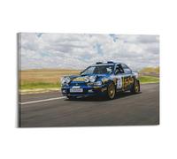 XKUGA Poster decorativo da parete con auto da rally WRC, Subaru Impreza, poster decorativo da parete su tela, poster decorativo moderno per la camera da letto, per la camera da letto (30 x 45 cm)