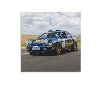 XKUGA Poster decorativo da parete con auto da rally WRC, Subaru Impreza, poster decorativo da parete su tela, poster decorativo moderno per la camera da letto, per la camera da letto (30 x 30 cm)