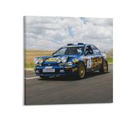 XKUGA Poster decorativo da parete con auto da rally WRC, Subaru Impreza, poster decorativo da parete su tela, poster decorativo moderno per la camera da letto, per la camera da letto (30 x 30 cm)