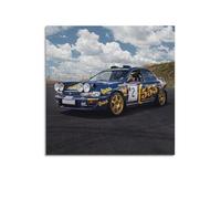 XKUGA Poster decorativo da parete su tela, motivo: auto da rally Wrc, Subaru Impreza, decorazione moderna per camera da letto, 50 x 50 cm