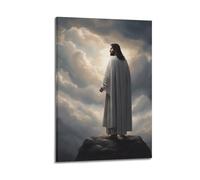 XKUGA Poster su tela, motivo: religione e cristianesimo, stampa artistica su tela, poster decorativo moderno, per camera da letto, per la famiglia e la camera da letto, 30 x 45 cm