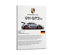 XKUGA Poster su tela, motivo: Super Sport Car 911 GT3 992 RS Hypercar Racing, poster decorativo da parete su tela, poster decorativo moderno, per camera da letto, 30 x 45 cm