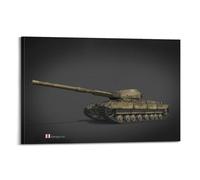 XKUGA Poster vintage con carro armato britannico FV 214, poster decorativo da parete su tela, poster decorativo moderno per camera da letto, per camera da letto, 30 x 45 cm