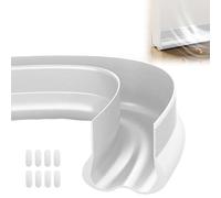 XkuiHF Paraspifferi per porte, autoadesivo, antipolvere, insonorizzante, per porta della camera da letto, in silicone (bianco)