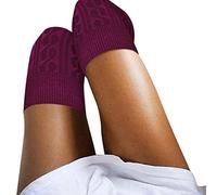 XKUN Autoreggenti Sexy Calda Cotone Lungo Cotone sopra La Calza del Ginocchio Donne del Ginocchio Invernale Ad Alta Coscia Calze A Maglia per Signore sopra I Calzini-Wine B,One Size