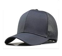 XKUN Cappello Uomo XXL 62-68 Cm Big Head Man Plus Size Baseball cap Men High Summer Polyester Mesh Trucker Cappello Maschio Raccodia-Gray,XXL 62-68Cm