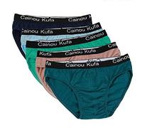 XKUN Mutande Uomo 5Pcs / Lot Men Slips Cotton Plus Size 7Xl-5Pcs,7XL 125-140Kg