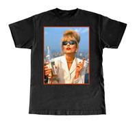 XKYYPOORWW Absolutely Fabulous 'Patsy' T-Shirt. (Abfab Sweetie Darling) BlackL