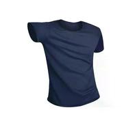 (XL, Blue) Anti-Dirty Waterproof Men T Shirt Hydrophobic Stainproof Breathable Antifouling Quick Dry Top Short Sleeve Outdoor Hiking shirt