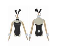 (XL) Costume da cameriera con collant neri Sakurajima per coniglietta