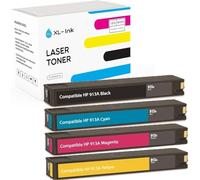 XL-Ink Compatibile con HP 913A Confezione da 4 (CMYK: HP L0R95AE, F6T77AE, F6T78AE, F6T79AE