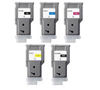 XL-Ink compatibile per Canon PFI-207 (PFI-207MBK, BK, C, M, Y), 5 pezzi
