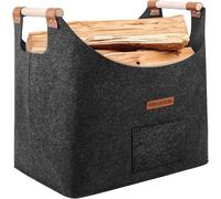 XL Legna da ardere cesto in feltro extra spesso e manico rinforzato cesta per