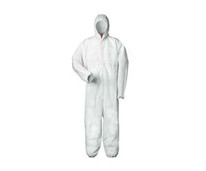 XL multi tuta protettiva contro la chimica, polvere, particelle nucleari, tuta protettiva antistatica Kat III, tipo 5 e 6 XL, bianco