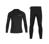 XL,Muta da Surf Uomo 1,5 mm Ultra Elasticizzata, Completo Due Pezzi in Neoprene Senza Zip con Vita a Coulisse, Protezione Termica e UV per Surf e Stand Up Paddle