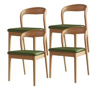 XL Superb Sedie da pranzo in legno massello Sedie da pranzo moderne di metà secolo Struttura in legno di gomma Comodità imbottita Adatte per cucina, sala da pranzo, soggiorno, studio Wood+Green 4