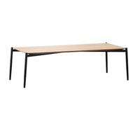 XL Superb Tavolino da Caffè Rettangolare in Rovere Extra Large Sottile Stile Nordico Facile da Montare, Semplice con Lati Lunghi Tocco Delicato Adatto per Soggiorno e Studio 47.2 * 19.7 * 14.6in