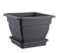 XL Vaso Di Fiori 48x48Cm Con Riserva D'Acqua 33 Litri